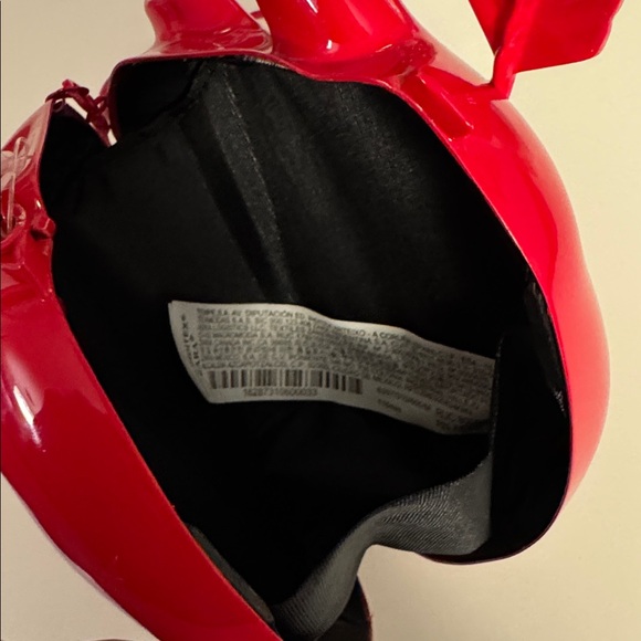 Zara Red Glossy Heart Hard Case Crossbody Bag Never Used - Picture 14 of 15